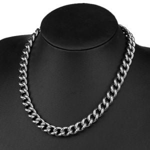 Stainless Steel Silver Miami 9mm Cuban Link Chain