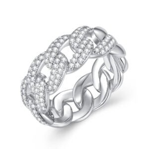 Silver Cuban Link Ring